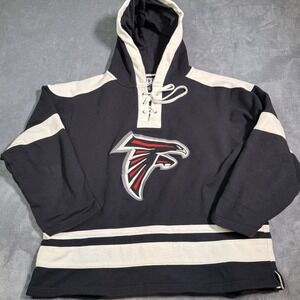 Atlanta Falcons NFL Football OTS Lacer Pullover Hoodie Men's XL Embroidered